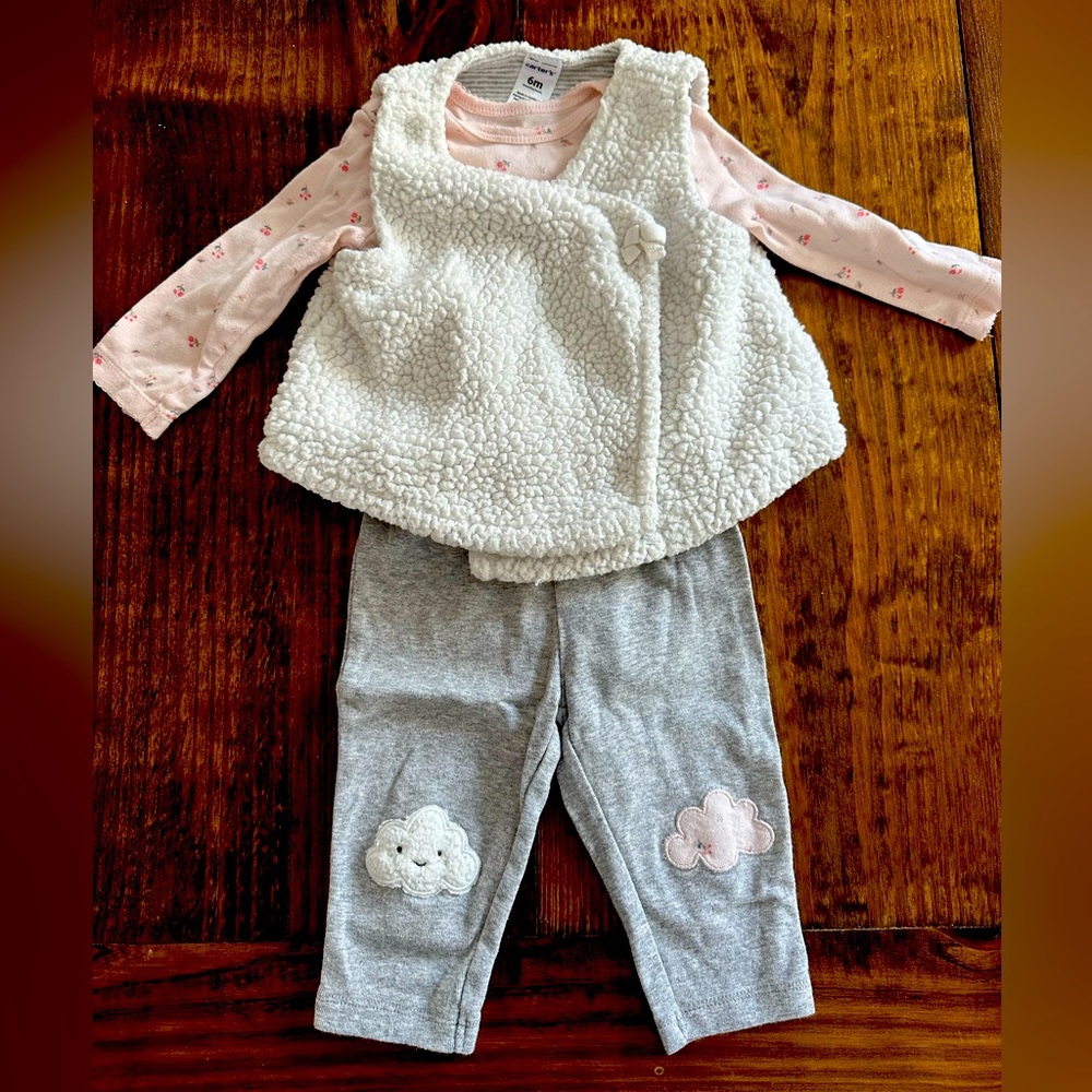 Baby girls vest outfit
